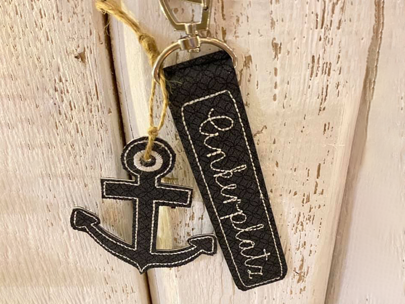 Ankerplatz Schlüsselanhänger - ITH-Stickdatei